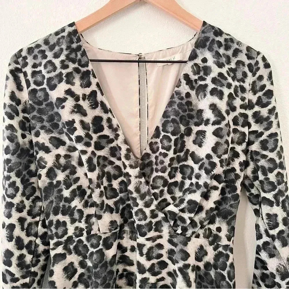 Easel Leopard Print Romper - image 3